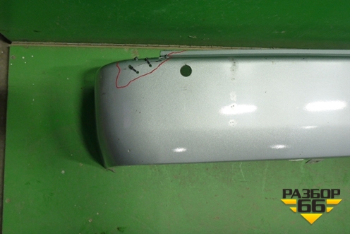 Бампер задний (под парктроник) (5215926340) для Toyota Hi Ace с 2005г
