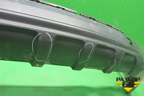 Бампер задний нижняя часть (до 2018г) (под парктроник) (86612F1000) для Kia Sportage с 2016-2022г (Спортеидж 4)