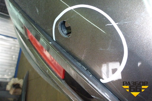 Бампер задний (с юбкой до 2015г под парктроник) для Volkswagen Touareg с 2010-2018г (Туарег)