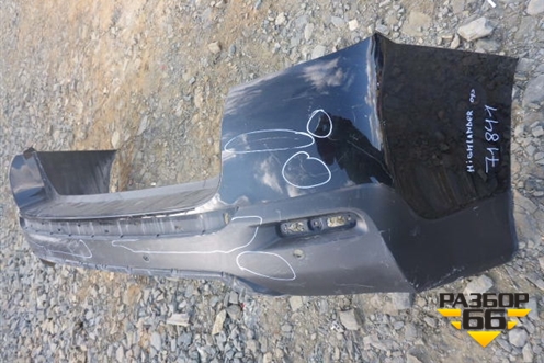 Бампер задний (под парктроник) (5215948170) для Toyota Highlander с 2007-2013г (Хайлендер)