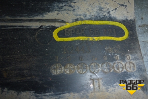 Защита антигравийная левая (задняя) (BP4K56121) для Mazda Mazda 3 (BK) с 2003-2009г 