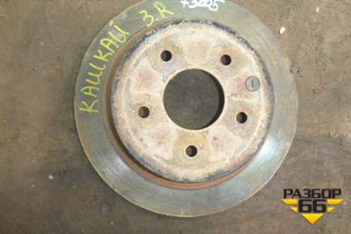 Диск тормозной задний для Nissan Qashqai (J10E) с 2006-2013г