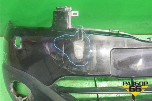 Бампер передний (после 2010г под омыватель) (62022BR10H) для Nissan Qashqai (J10E) с 2006-2013г