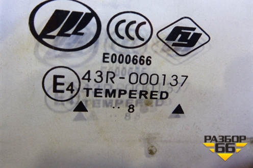 Стекло двери задней правой (седан 2008г) для Lifan Breez с 2007г (Бриз)