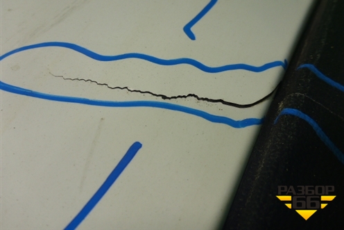 Бампер задний (после 2014г под парктроник) (A1668859925) для Mercedes Benz ML-Klass W166 c 2011г (МЛ)