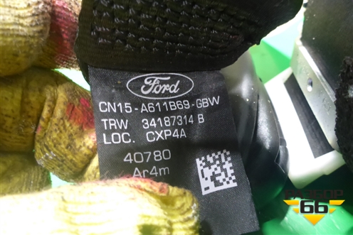 Ремень безопасности задний левый (CN15A611B69GBW) для Ford EcoSport с 2014г