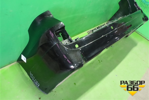 Бампер задний (до 2015г с накладкой, под парктроник) для Toyota Land Cruiser (200) с 2008г (Ленд Крузер)