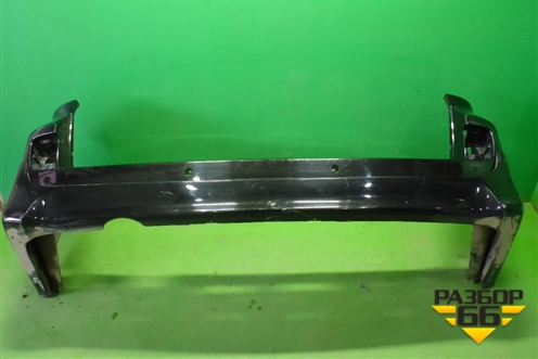 Бампер задний (до 2015г с накладкой, под парктроник) для Toyota Land Cruiser (200) с 2008г (Ленд Крузер)