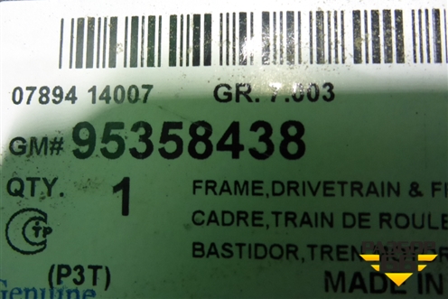 Подрамник передний (новый) (95358438) для Chevrolet Aveo (Т300) с 2011г