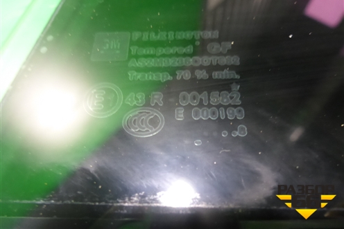 Стекло двери задней левой форточка (хетчбэк, литэкс) (5161447) для Opel Astra H с 2004-2015г