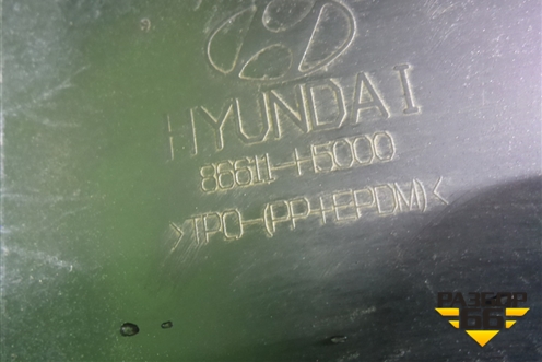 Бампер задний (до 2020г под парктроник) (86611H5000) для Hyundai Solaris с 2017г