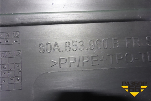 Накладка двери передней правой (S-Line) (80A853960B) для Audi Q5 с 2017г