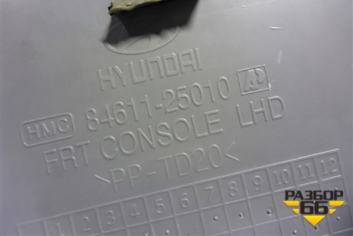 Консоль (передняя часть) (8461125010) для Hyundai Aсcent с 2000г