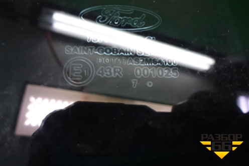 Стекло двери задней левой (хетчбэк) для Ford Mondeo 4 с 2006-2014г