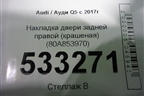 Накладка двери задней правой (крашеная) (80A853970) для Audi Q5 с 2017г (Ку 5)