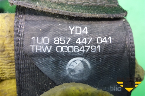 Ремень безопасности задний правый (1U0857447041) для Skoda Octavia (А4) с 1997-2011г