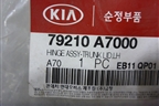 Петля крышки багажника левая (новая) (79210A7000) для Kia Cerato с 2013г