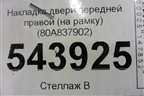 Накладка двери передней правой (на рамку) (80A837902) для Audi Q5 с 2017г