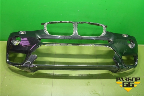 Бампер передний (после 2014г под омыватели) (51117338534) для BMW X3 F25 с 2010-2017г (Х3 Ф25)