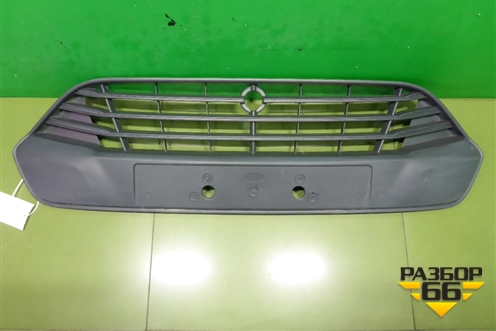 Решетка в передний бампер центральная (BK2117B968ABW) для Ford Tourneo Custom с 2014г (Торнео Кустом)
