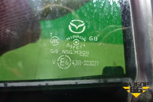 Стекло двери задней левой форточка (седан) для Mazda Mazda 6 (GH) с 2007-2012г