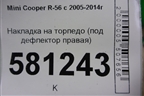 Накладка на торпедо (под дефлектор правая) для Mini Cooper R56 с 2005-2014г