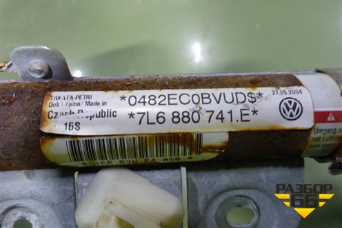 Подушка безопасности боковая шторка левая (7L6880741E) для Volkswagen Touareg c 2002-2010г