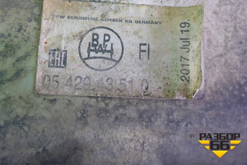 Воздушная подушка (в сборе со стаканом) (BPW0542943510) для BPW  ECO MAX с 1996г