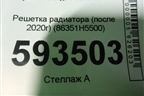 Решетка радиатора (после 2020г) (86351H5500) для Hyundai Solaris с 2017г