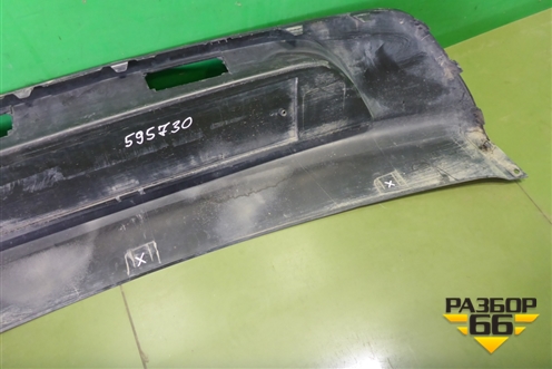 Накладка заднего бампера (до 2020г седан) (86612H0000) для Kia Rio с 2017г (Рио 4)