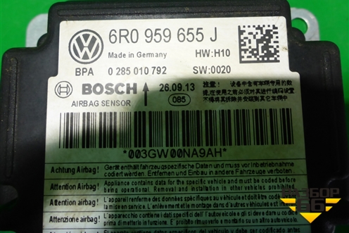 Блок управления AIR BAG (6R0959655J) для Volkswagen Polo (седан) с 2010г