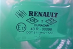 Стекло двери передней правой для Renault Megane 2 с 2002-2009г