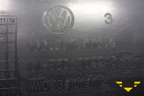 Юбка заднего бампера (после 2017г) (5G6807568Q) для Volkswagen Golf VII с 2012г