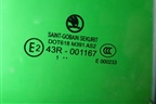 Стекло двери задней правой форточка (3T5845210) для Skoda Superb с 2008-2015г