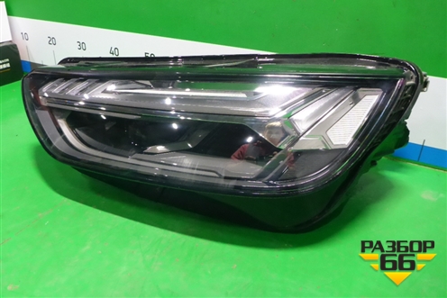 Фара левая (после 2020г 2 линзы Led Matrix c блоком) (80A941035E) для Audi Q5 с 2017г