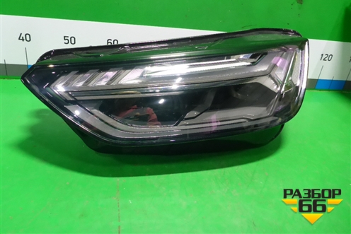 Фара левая (после 2020г 2 линзы Led Matrix c блоком) (80A941035E) для Audi Q5 с 2017г