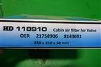 Фильтр салонный (118910) для Volvo  TRUCK FH с 2008-2013г