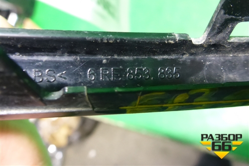 Накладка заднего бампера (после 2015г) (6RF853835) для Volkswagen Polo (седан) с 2010г