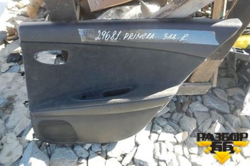 Обшивка двери задней правой под электрику универсал для Nissan Primera (P12E) с 2001-2008г