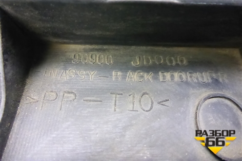 Обшивка двери багажника (верхняя) (90900JD000) для Nissan Qashqai (J10E) с 2006-2013г