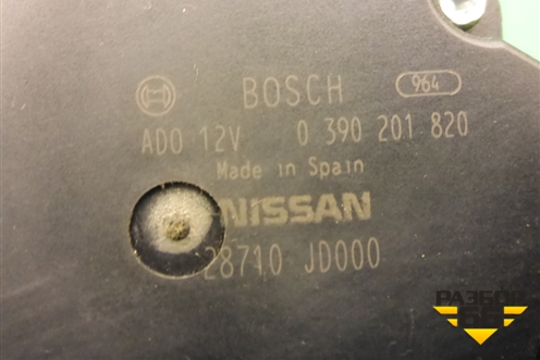 Моторчик стеклоочистителя задний (28710JD000) для Nissan Qashqai (J10E) с 2006-2013г