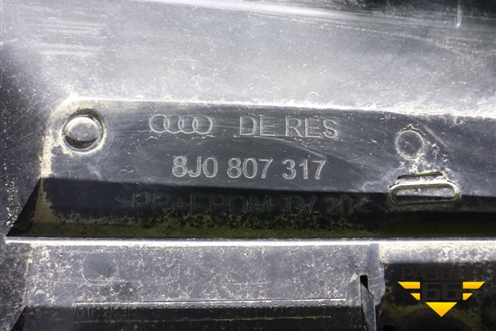 Бампер задний (до 2010г под парктроник) (8J0807317) для Audi TT (8J3) с 2006-2015г