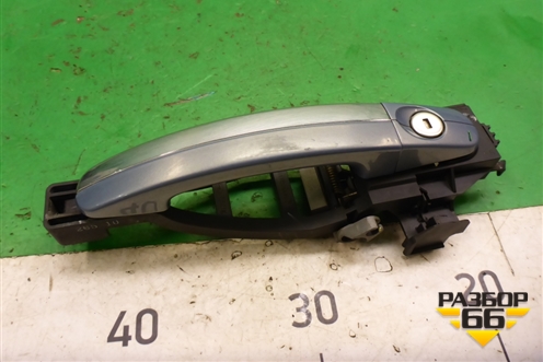 Ручка наружная двери передней левой (с хромом) для Ford Focus 2 с 2008-2011г