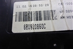Щиток приборов МКПП (6RU920860C) для Volkswagen Polo (седан) с 2010г