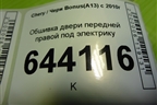 Обшивка двери передней правой под электрику (A136102420) для Chery Bonus(A13) с 2010г