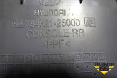 Консоль (задняя часть) (8462125000) для Hyundai Aсcent с 2000г