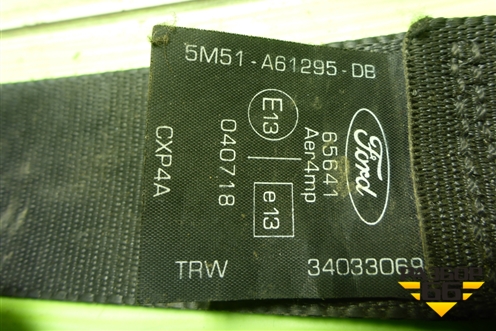 Ремень безопасности передний левый (5M51A61295DB) для Ford Focus 2 с 2008-2011г (Фокус)
