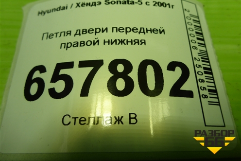 Петля двери передней правой нижняя для Hyundai Sonata-5 с 2001г
