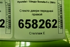 Стекло двери передней правой для Hyundai Sonata-5 с 2001г