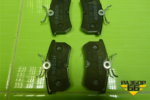 Колодки тормозные задние (0986494011) для Ford Focus 1 с 1998-2004г (Фокус)